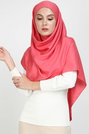 Aida Viscose Headscarf - Sunkist Coral