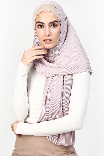 Jaswin Pleated Chiffon Headscarf