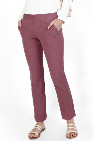 Zaelin The Pull-on Tapered Pants - Rose Mauve
