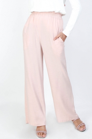 Ellora Wide Legged Pants - Light Heather Pink