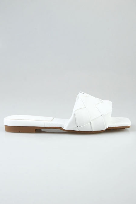 Oswin Woven Sandals - White