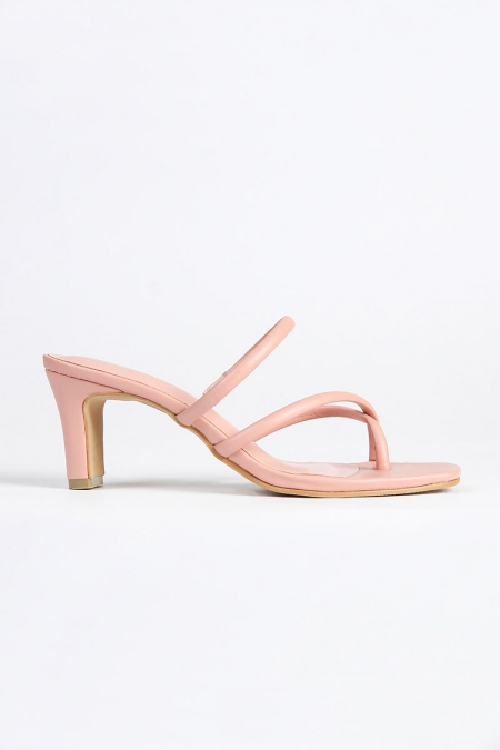 Delia Strap Heels - Dusty Pink