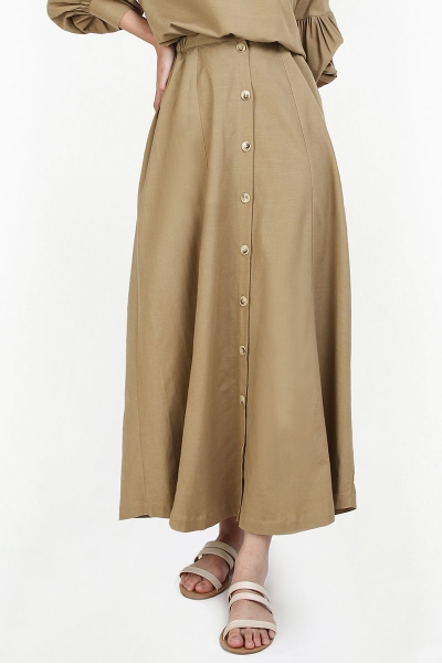 Arrine Front Button Skirt