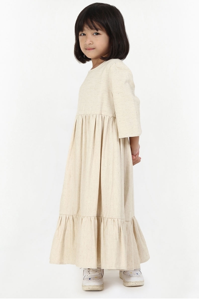 KIDS Kitty Gathered Hem Dress