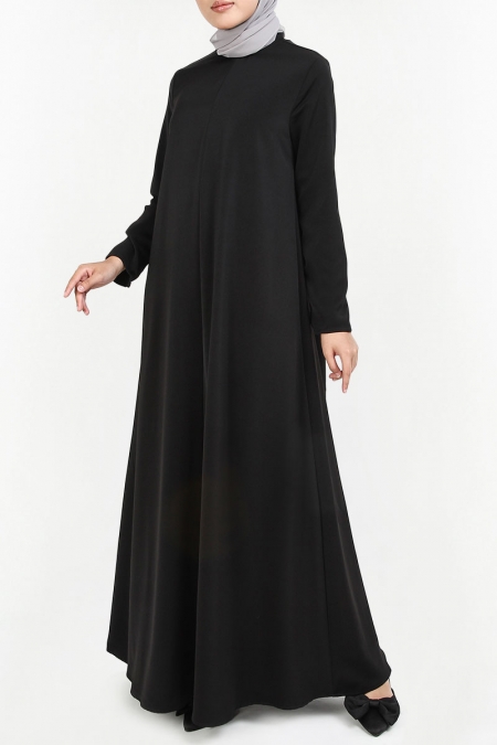 Dalary Flared Maxi Dress - Black