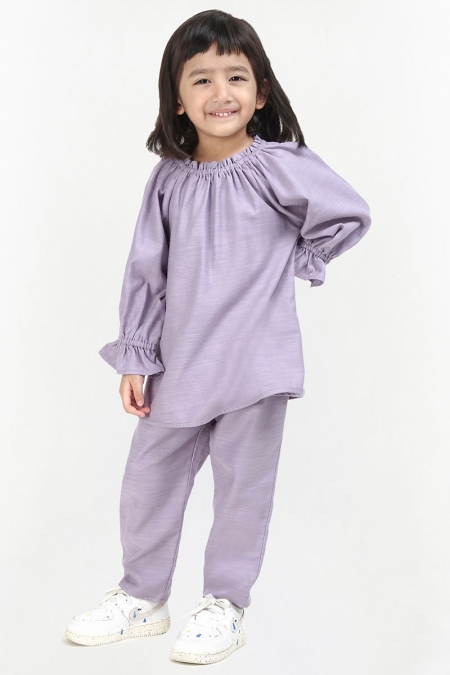 KIDS Helena Tapered Pants - Pastel Lilac