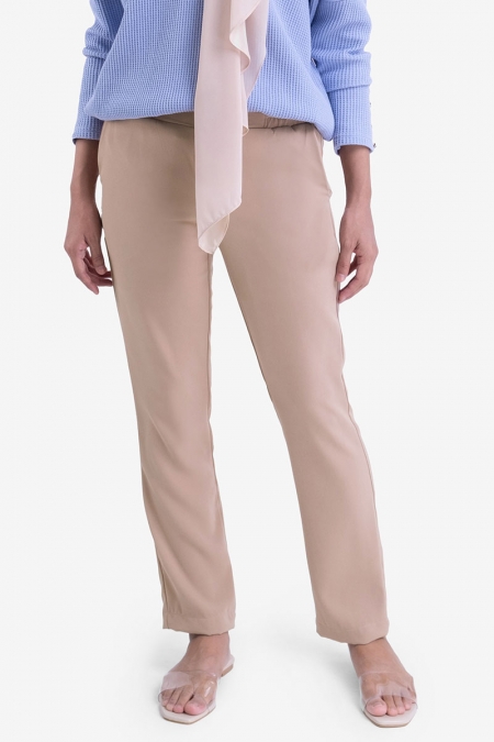 Zaelin The Pull-on Tapered Pants - Maple Sugar