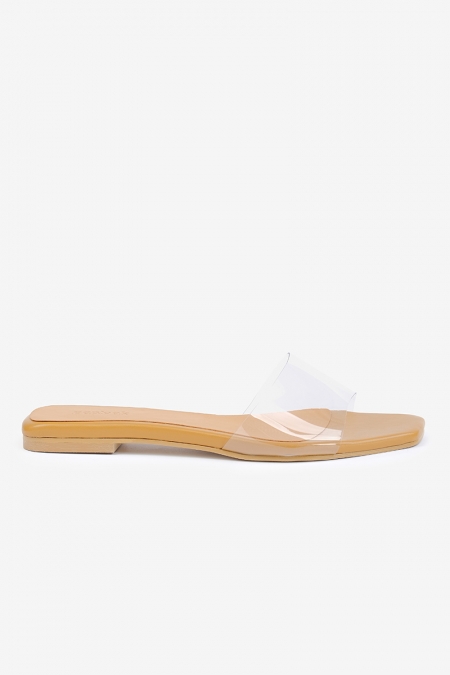 Fallyn PVC Strap Sandals - Fawn