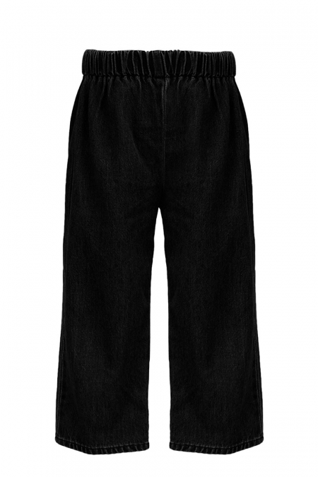 KIDS Adaline Elastic Waist Pants - Black