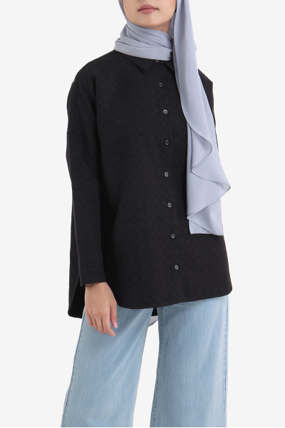 Rida Embroidered Front Button Shirt