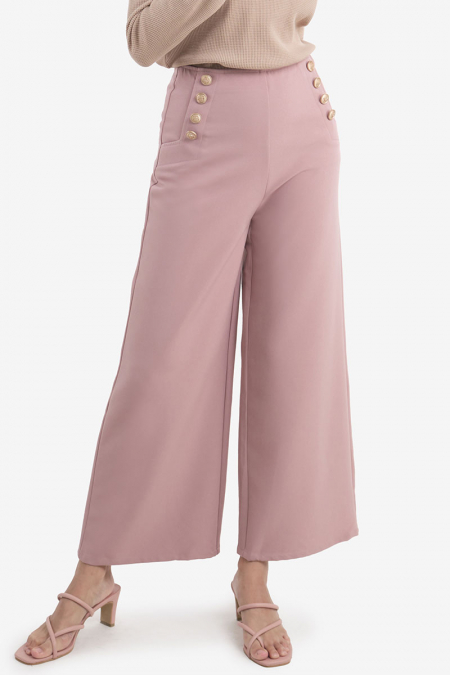 Carisma Wide Legged Pants - Rose Dawn