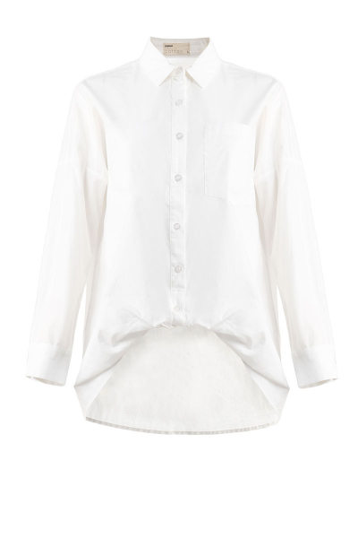 Chazmin Ruched Front Button Shirt