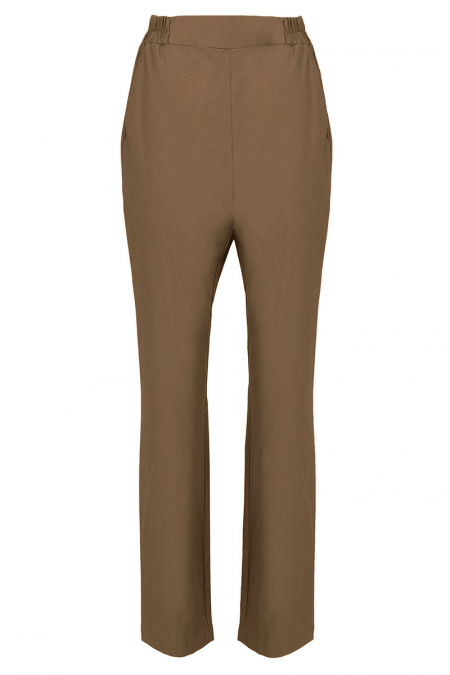 Zaelin The Pull-on Tapered Pants - Sepia Brown