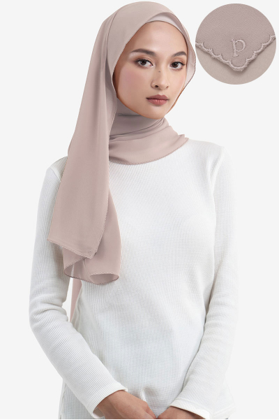 Maisy Scallop Embroidery Headscarf