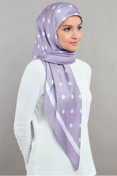 Andie Satin Printed Square Headscarf