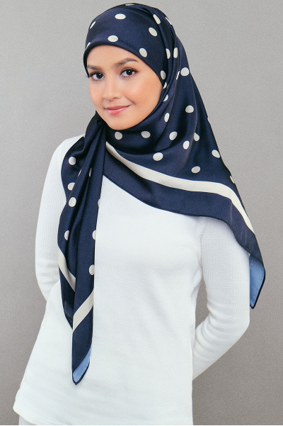 Andie Satin Printed Square Headscarf