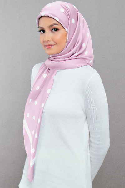 Andie Satin Printed Square Headscarf