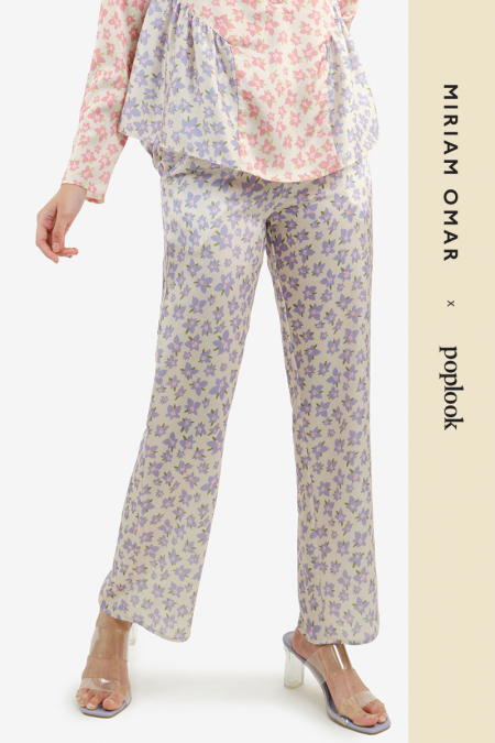 Kemboja Tapered Pants - Lilac Floral