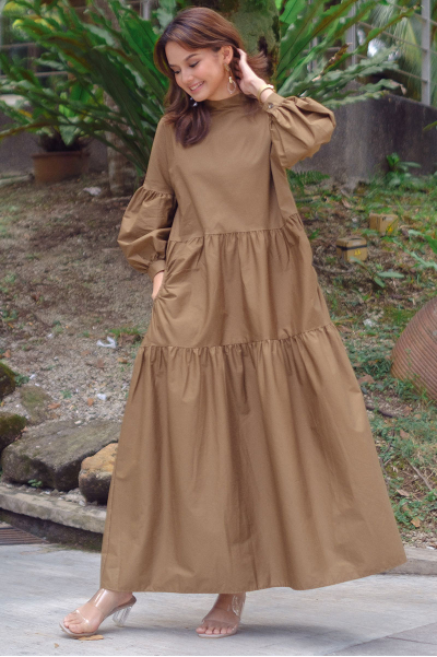 Shira Gathered Tier Maxi Dress