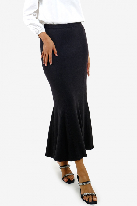 Amiyah Mermaid Skirt - Black