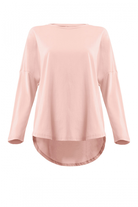 Cashlyn Drop Shoulder Tee - Soft Pink