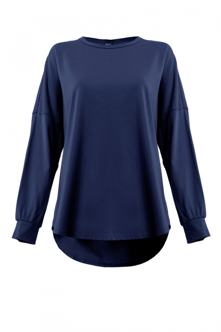 Kirsi Drop Shoulder Sweater - Navy