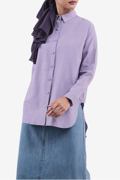 Rida Embroidered Front Button Shirt