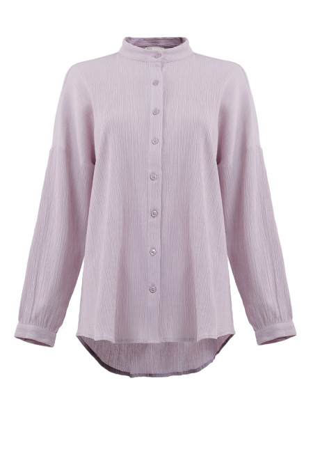 Radia Front Button Blouse - Lilac