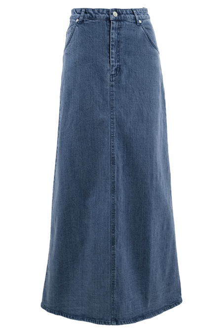 COTTON Reyyan A-line Denim Skirt 2.0 - Medium Wash