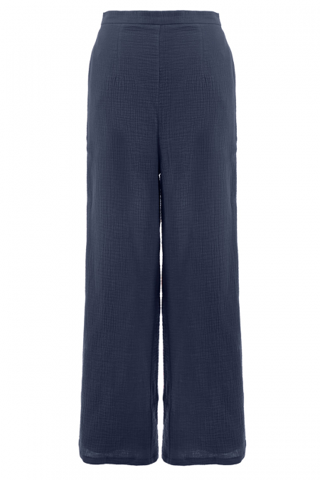 Seniya Straight Cut Pants - Washed Blue