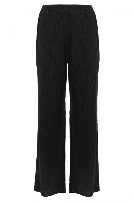 Shanida Straight Cut Pants - Black