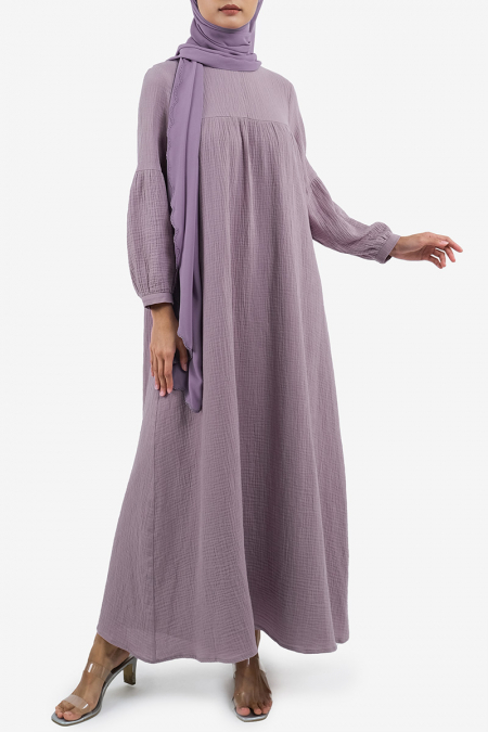 Nayla A-Line Dress - Lavender Mist