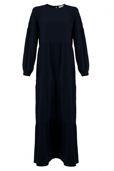 Waleeya Raglan Sleeve Dress - Dark Denim