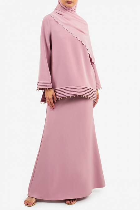 Alhena Blouse & Skirt - Rose Quartz