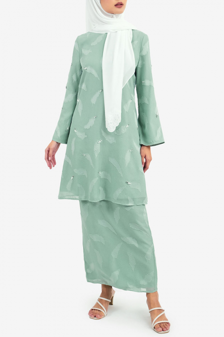 Nashira Blouse & Skirt - Pistachio