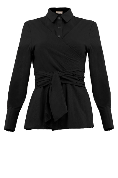 Confidence Tie-Front Button Shirt