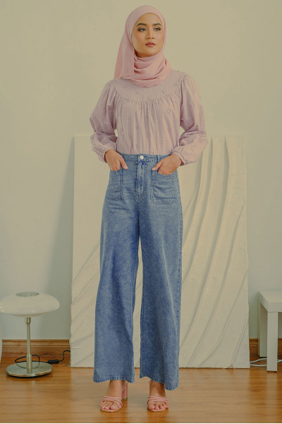 PRE-ORDER COTTON Naveya Wide Legged Pants