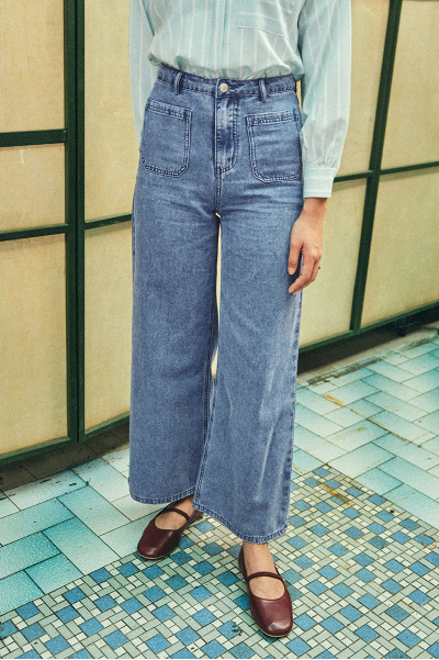 COTTON Naveya Wide Legged Pants