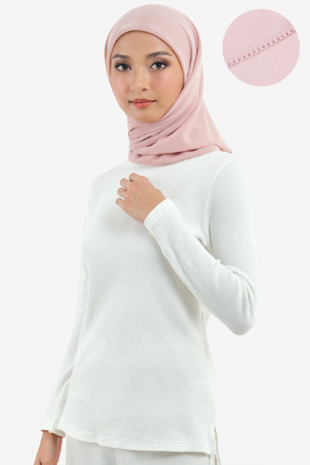 Kalia Bawal Eyelash Headscarf - Primrose Pink