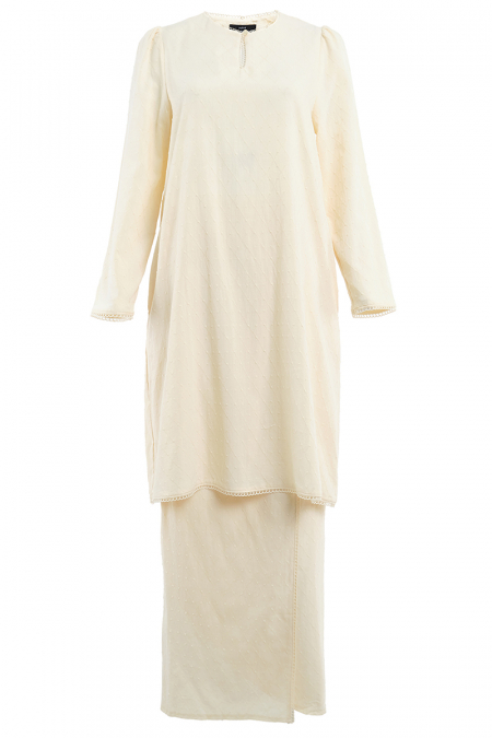 COTTON Mentiung Blouse & Skirt - Oat