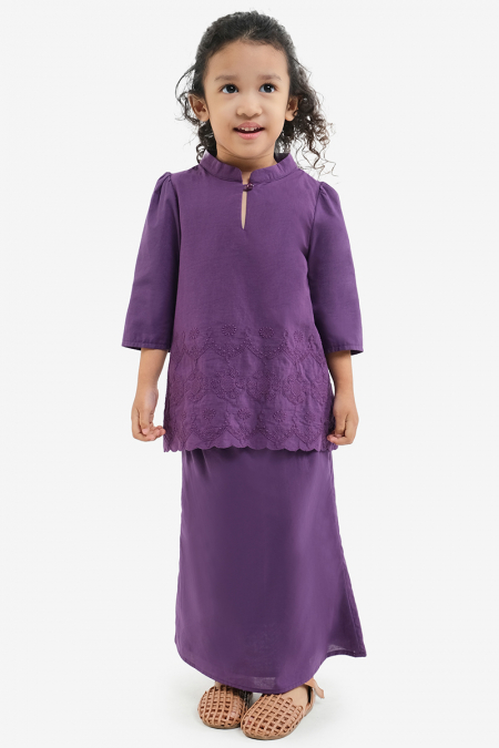 KIDS Raya Set - Eggplant