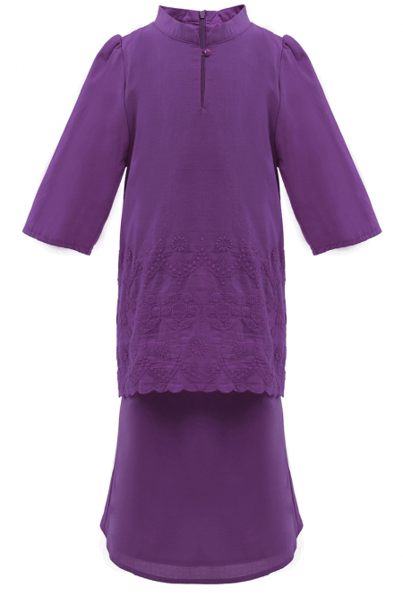 KIDS Raya Set - Eggplant