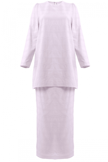 COTTON Tulip Blouse & Skirt - Light Orchid