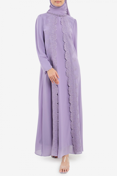 Keladen Flared Dress - Dusty Lavender