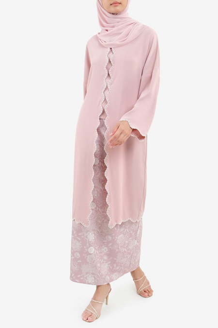 Komala Blouse & Skirt - Pink/Pink Print