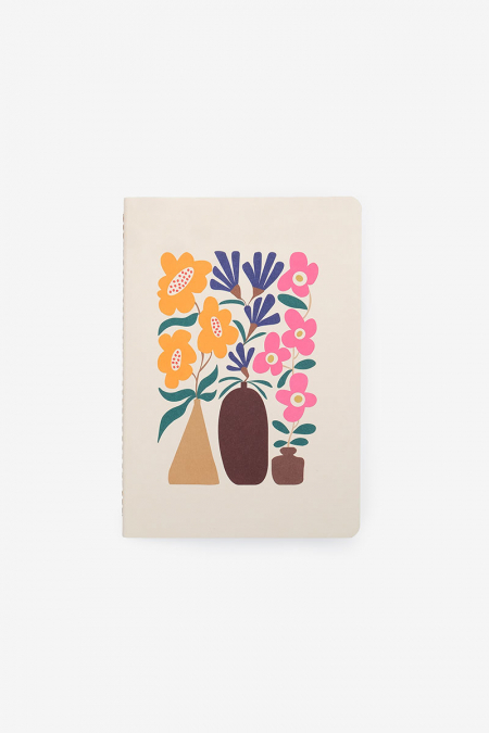Raya'24 A5 Notebook - Flower Print