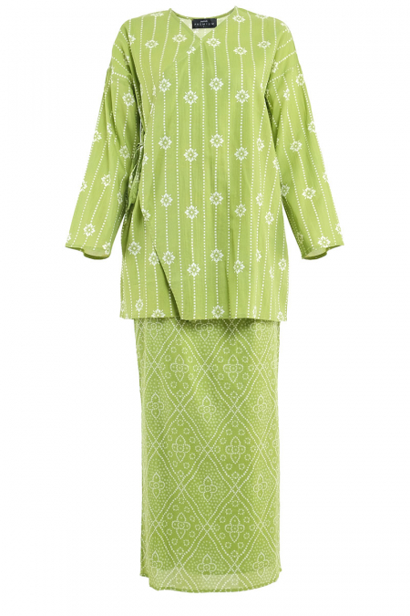 COTTON Sedim Blouse & Skirt - Apple Green