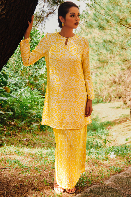 Semeru Blouse & Skirt - Yellow