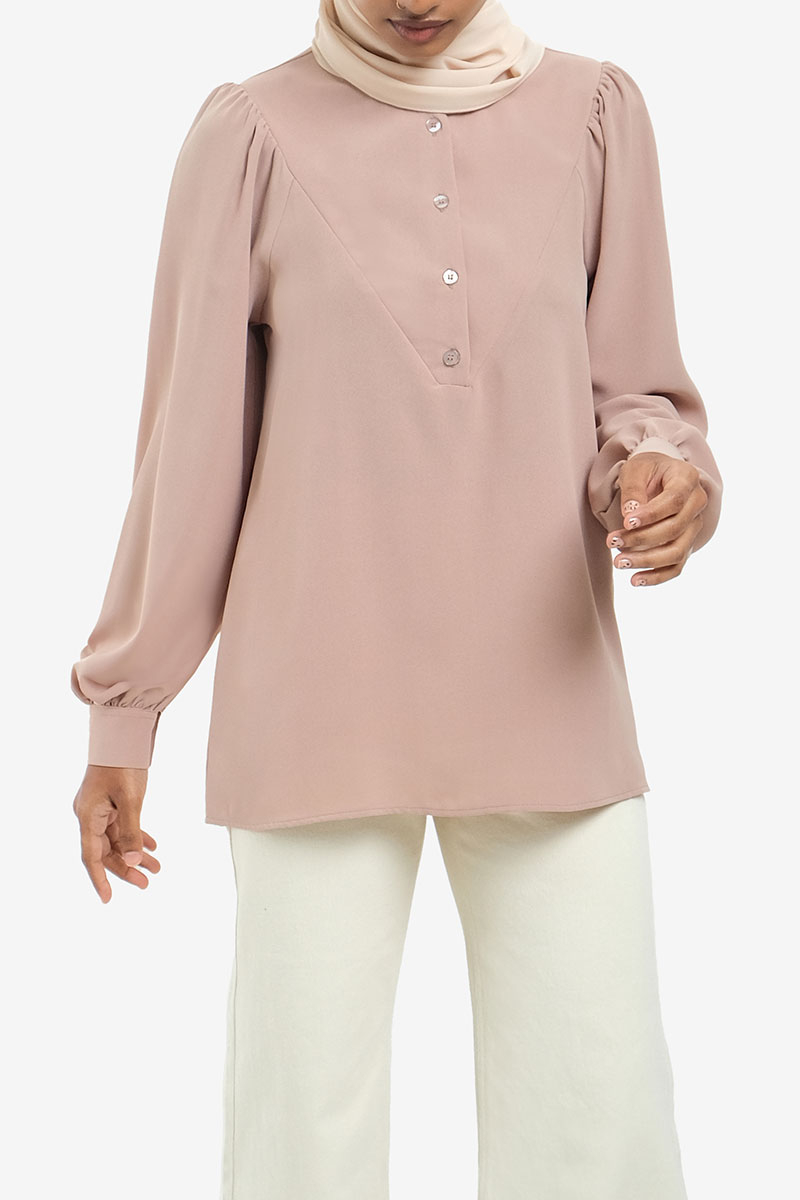 Cassianna Henley Blouse