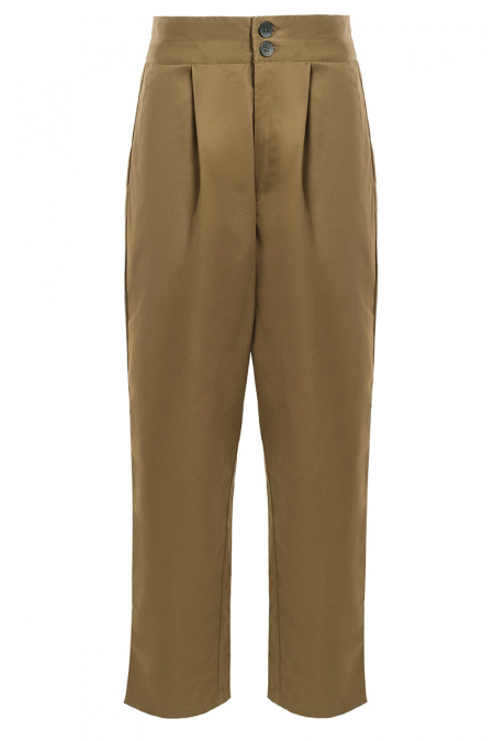 Brianca Tapered Pants - Sepia Brown